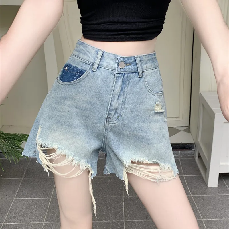 DGMZ Denim Shorts Women's Blue-12