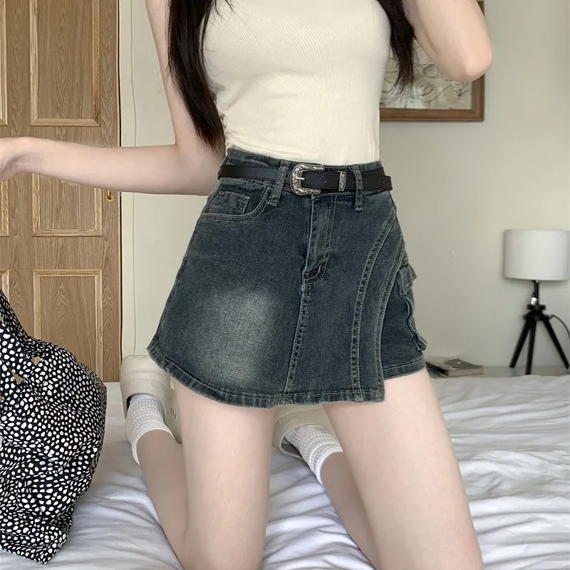 DGMZ Denim Skort Women's Vintage Blue-2