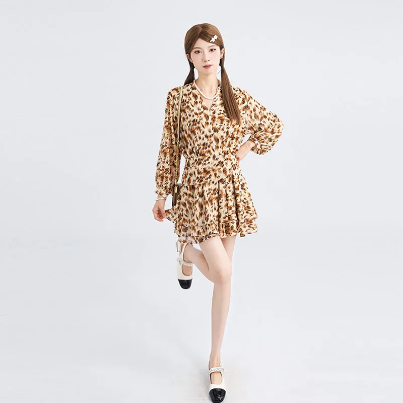 DGMZ Long Sleeved Dresses Women's Floral-3