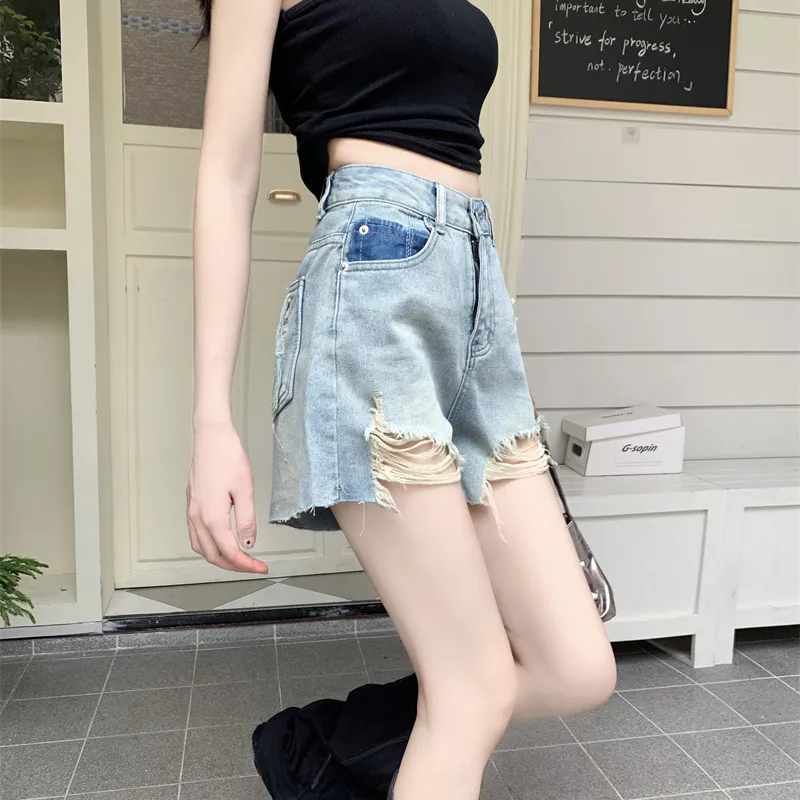 DGMZ Denim Shorts Women's Blue-9