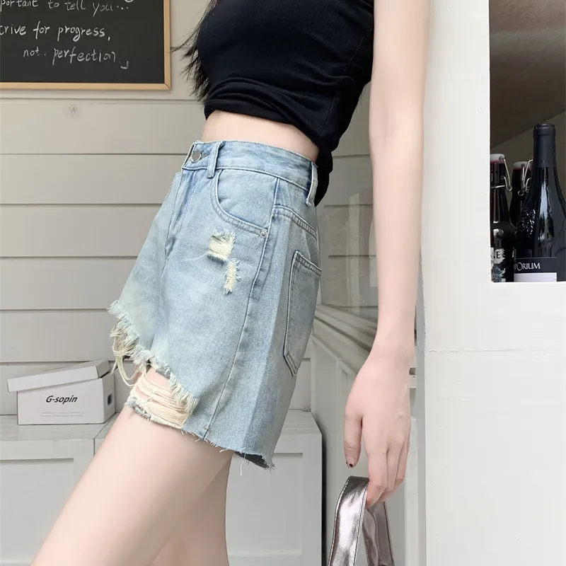 DGMZ Denim Shorts Women's Blue-10
