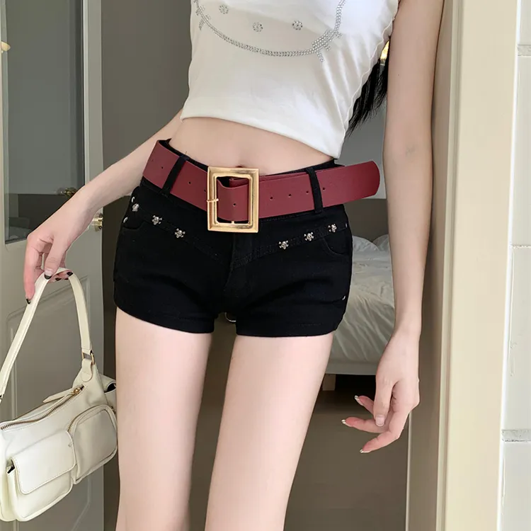 DGMZ Denim Hot Pants Women's Black-5