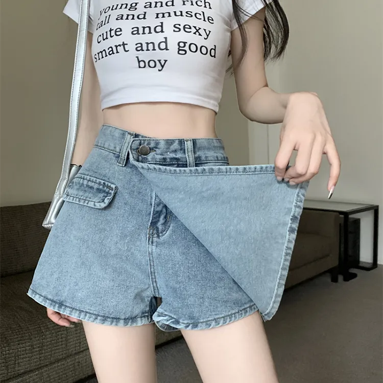 DGMZ Denim Shorts Women's Blue-9