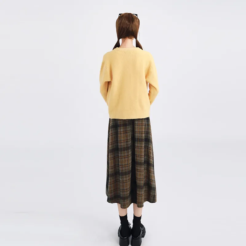 DGMZ Casual Long Skirts Women's Green-2