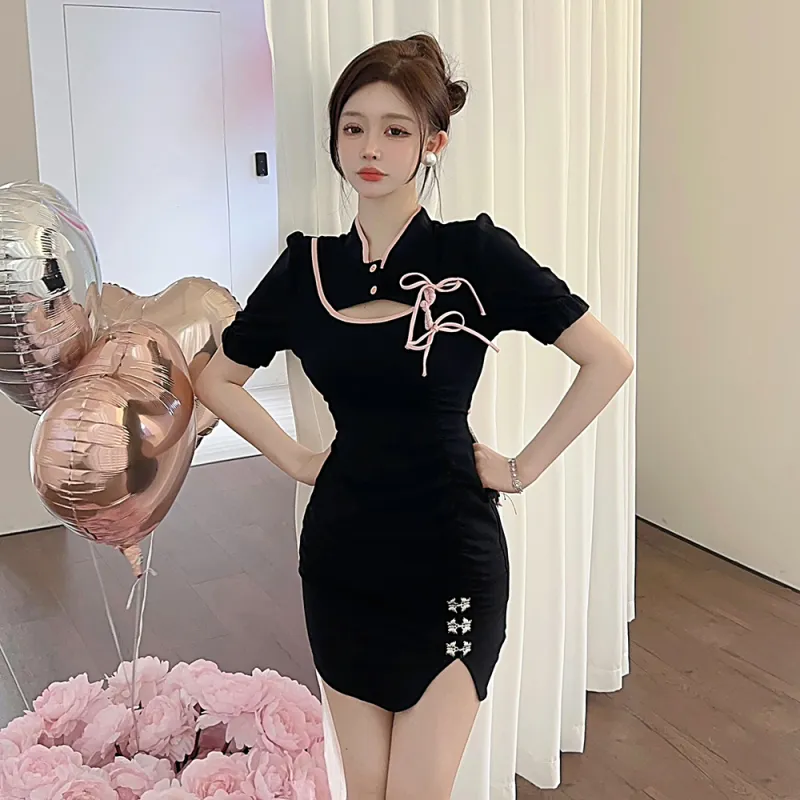 DGMZ Cheongsams Women's Black-5