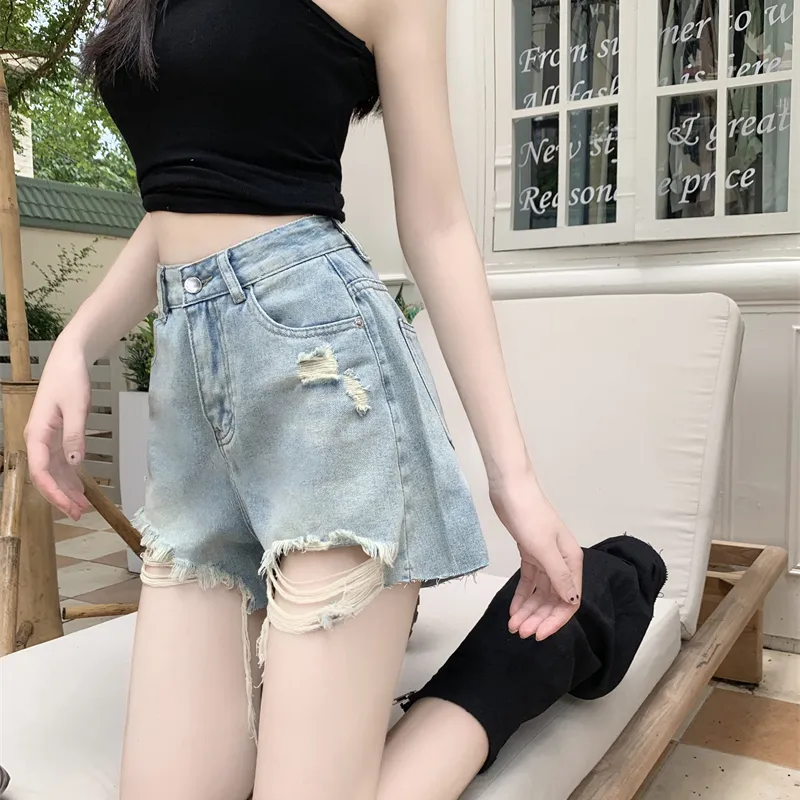 DGMZ Denim Shorts Women's Blue-6