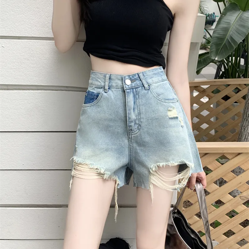 DGMZ Denim Shorts Women's Blue-8