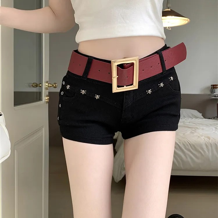 DGMZ Denim Hot Pants Women's Black-7