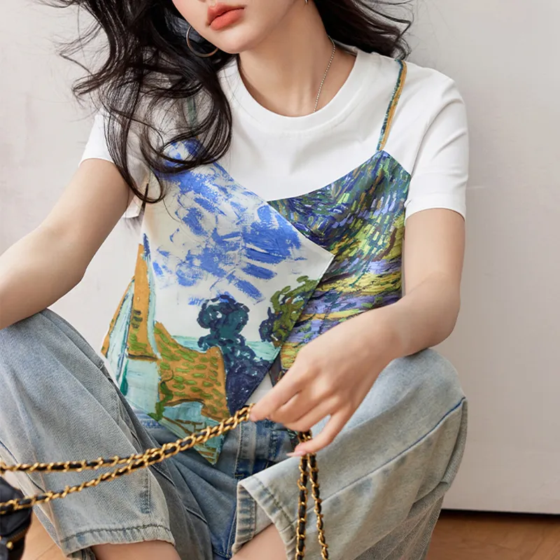 DGMZ T Shirts Women's White-5