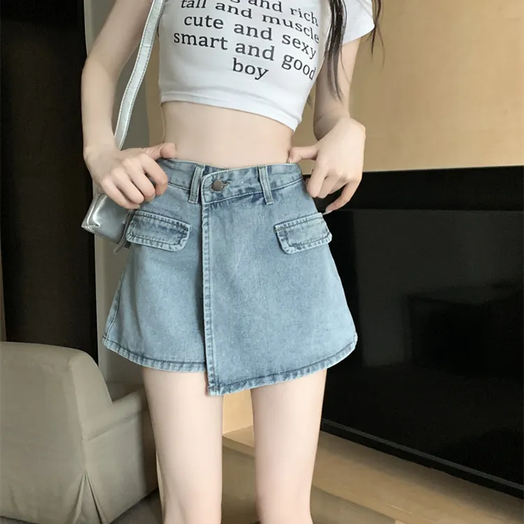 DGMZ Denim Shorts Women's Blue-10