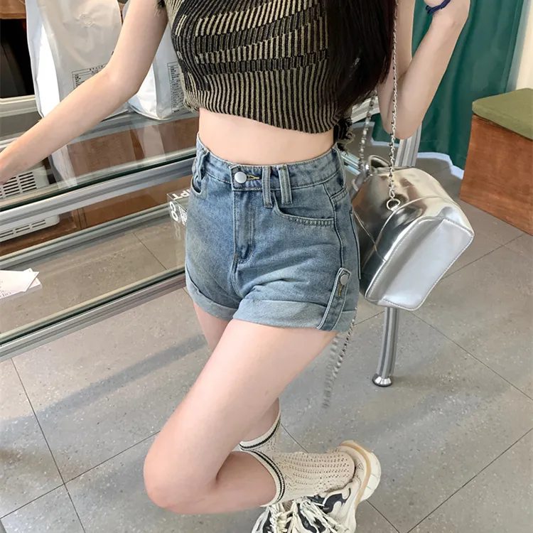 DGMZ SS24 Denim Shorts Women's Blue-9