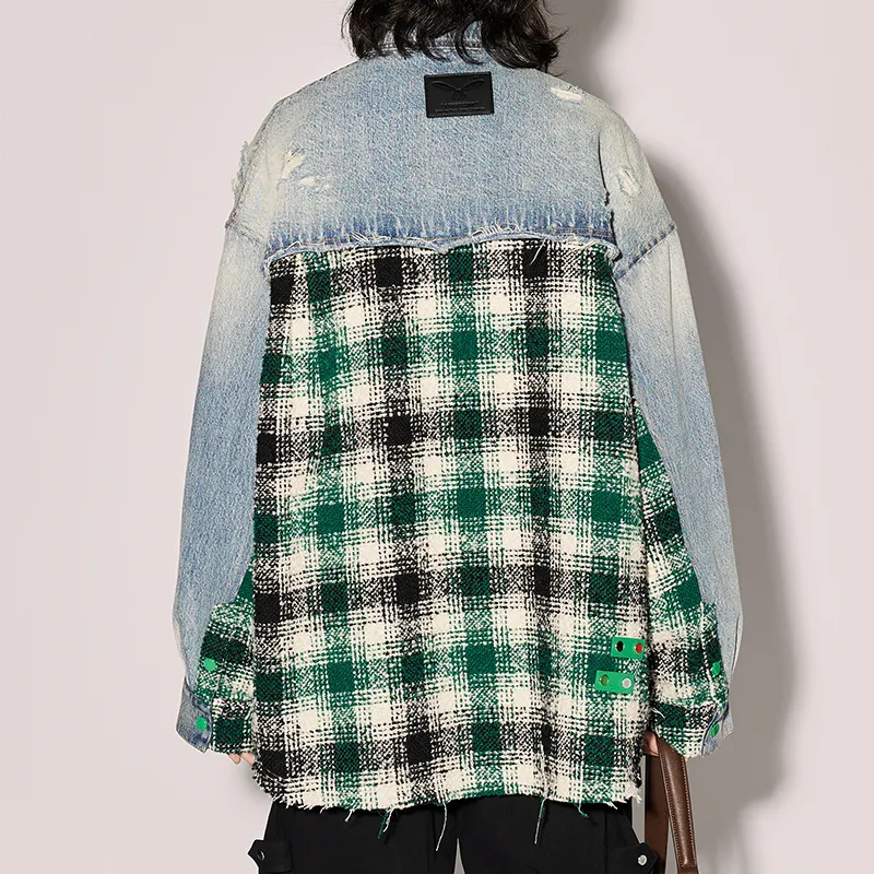 1 TROP FORT Denim Jacket Women's Blue-2