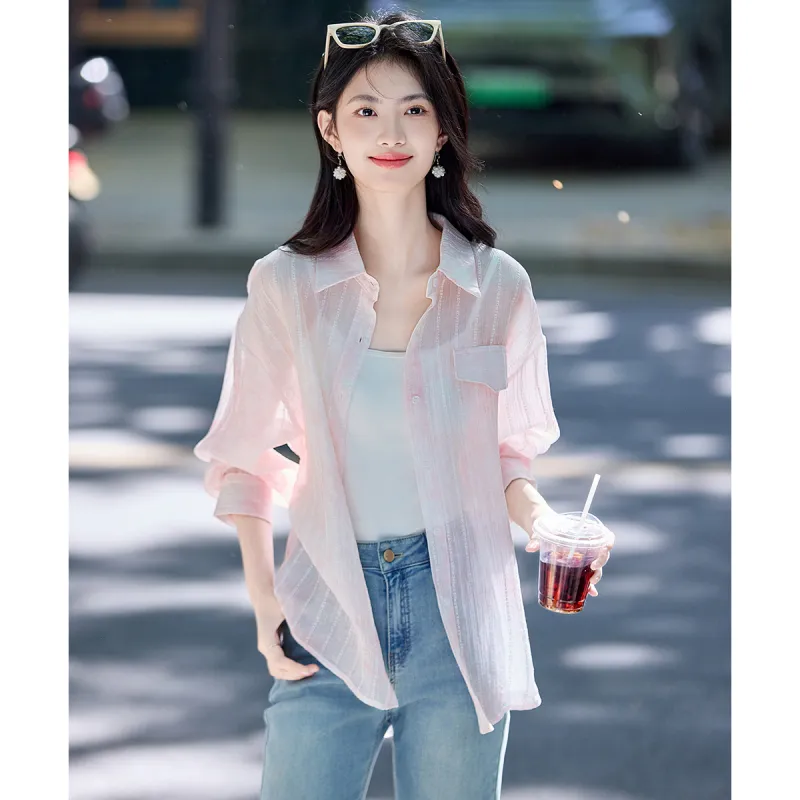 Still quiet Shirts Women's Pink-4