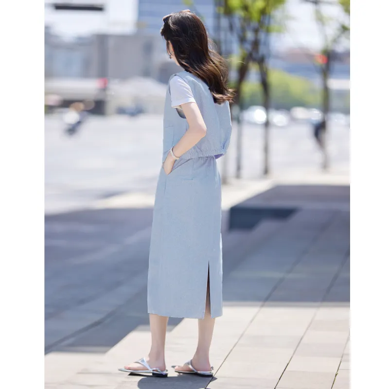 Still quiet Two Piece Skirt Sets Women's-6