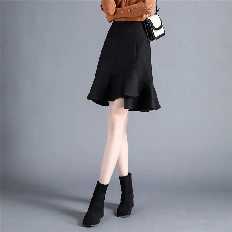 Still Quiet Casual Short Skirts Women's Gray-8