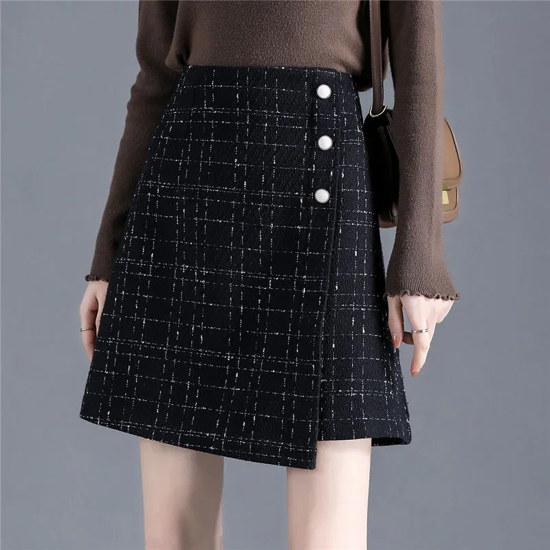 Still Quiet Casual Short Skirts Women's Black-3