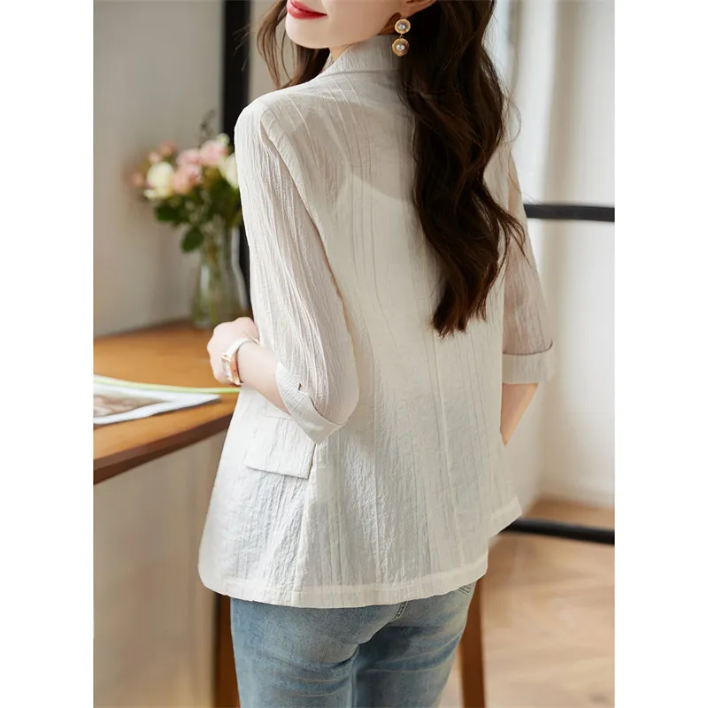 Still Quiet Cropped Coat Women's-12