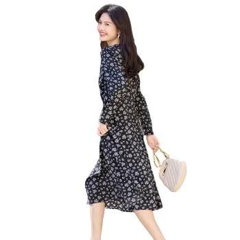 Still Quiet Long Sleeved Dress Women's Black