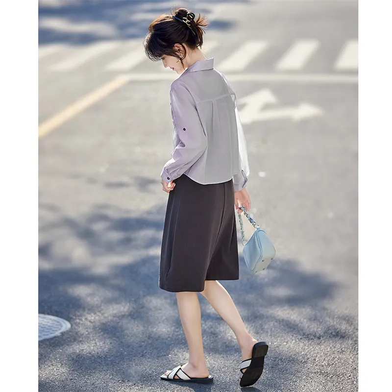 Still quiet Two Piece Skirt Sets Women's-14