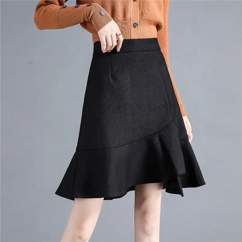 Still Quiet Casual Short Skirts Women's Gray-5