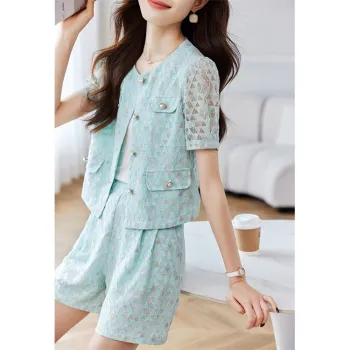 Still Quiet Casual Suit Women's Blue