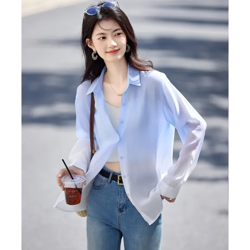 Still Quiet Chiffon Shirt Women's-2