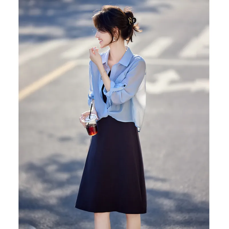 Still quiet Two Piece Skirt Sets Women's-1