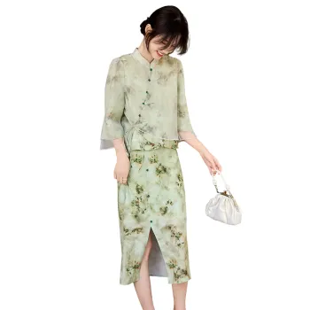 Still Quiet Skirt Set Women's Green