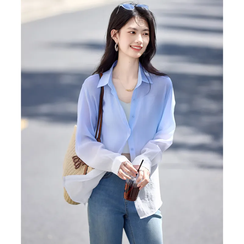 Still Quiet Chiffon Shirt Women's-3