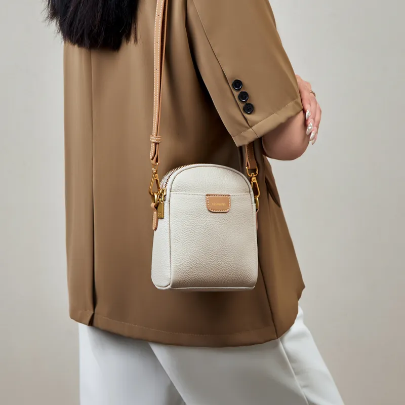 15 MINS Cellphone Pouches Ecru & Apricot-2