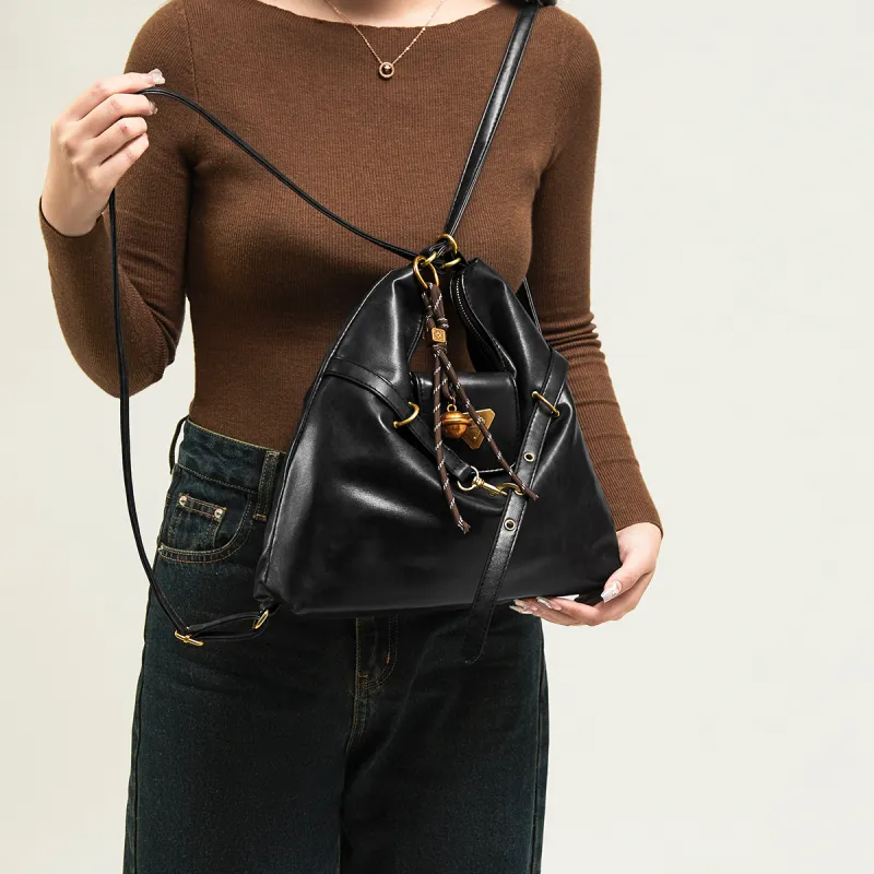 15 MINS Synthetic Leather Backpacks Totes Shoulder Bags Regular Women's Multicolor-5