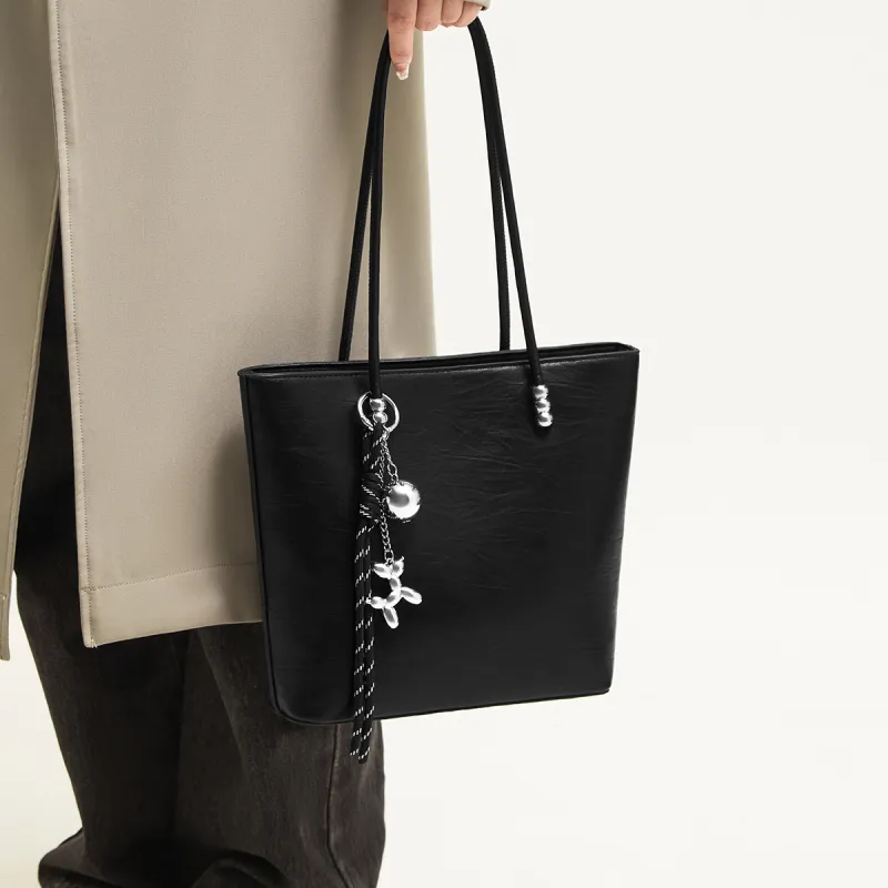 15 MINS Synthetic Leather Shoulder Bag Handbag Regular Women's Coffee/Black-7