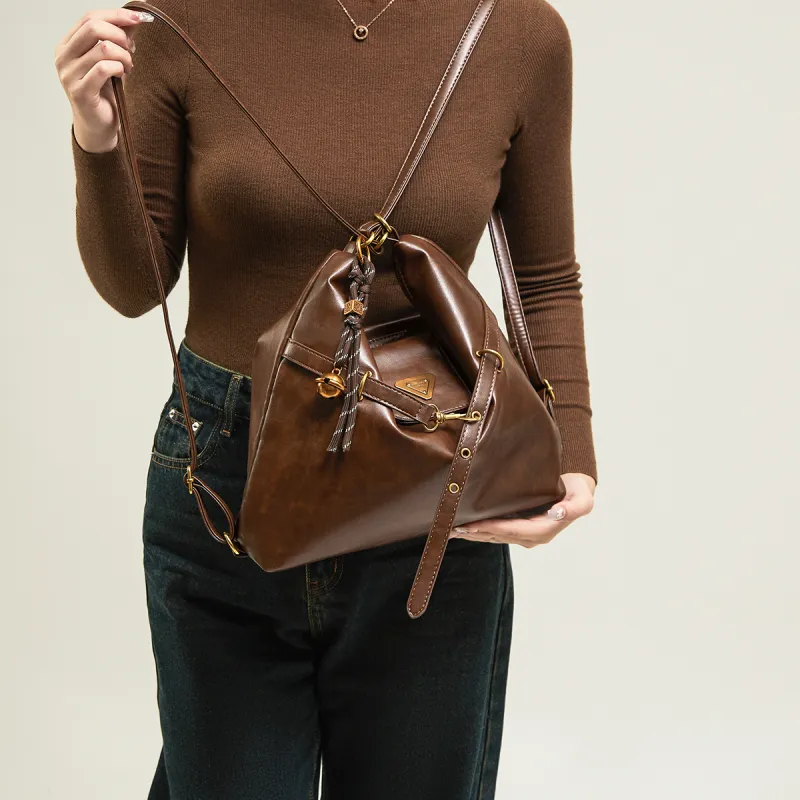 15 MINS Synthetic Leather Backpacks Totes Shoulder Bags Regular Women's Multicolor-2