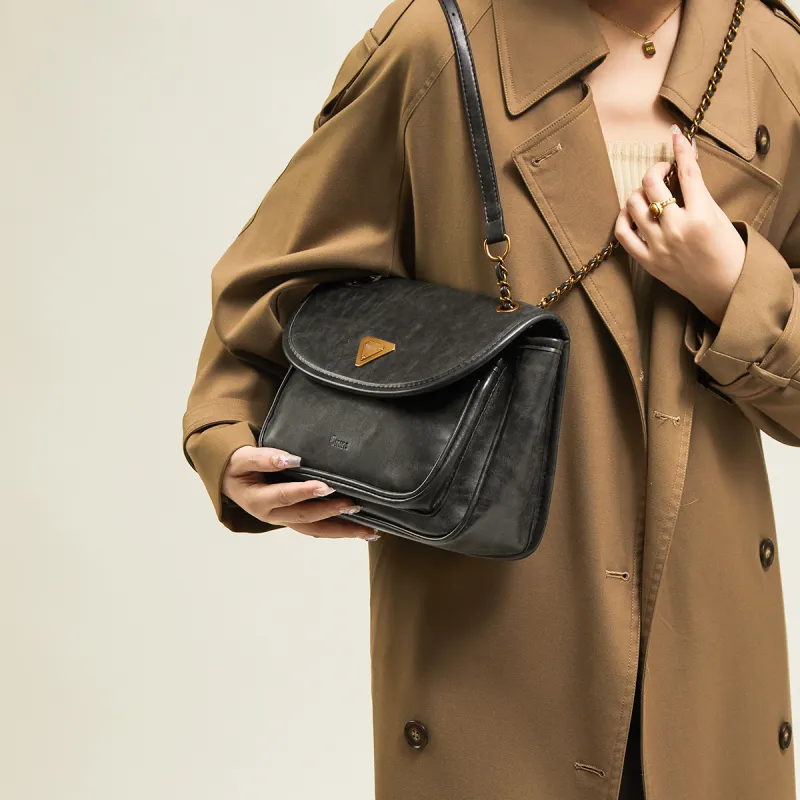 15 MINS Synthetic Leather Messenger Bag Crossbody Bag Shoulder Bag Regular Women's Coffee/Brown/Black-11
