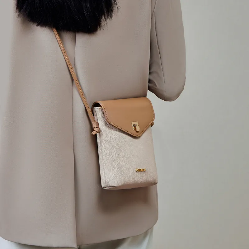 15 MINS Cellphone Pouches Ecru & Apricot-5