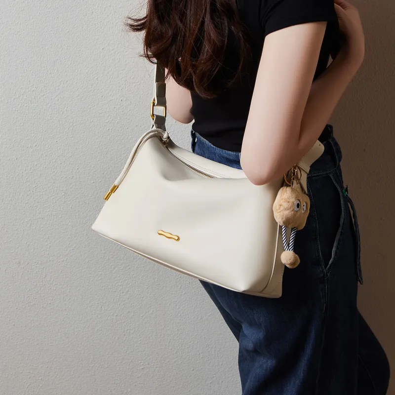 15 MINS Cow Leather Shoulder Bag Crossbody Bag Tote Large Size Women's Multicolor-2
