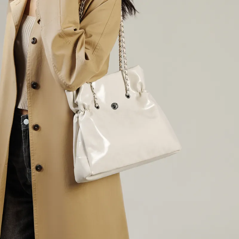 15 MINS Synthetic Leather Tote Bag Shoulder Bag Large Size Women's Multicolor-1