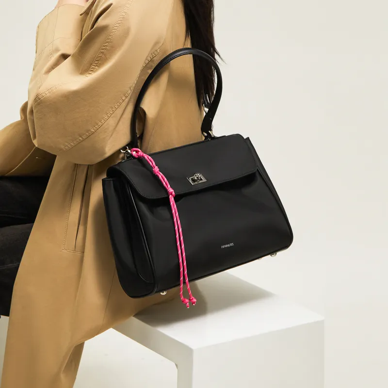 15 MINS Synthetic Leather Crossbody Bag Regular Women's Midnight Black-5