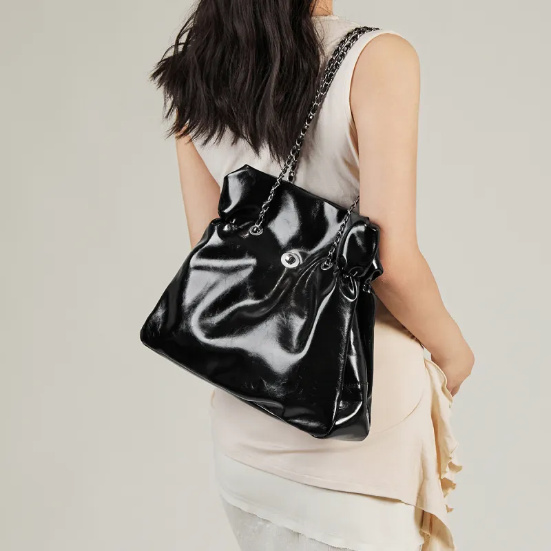 15 MINS Synthetic Leather Tote Bag Shoulder Bag Large Size Women's Multicolor-9