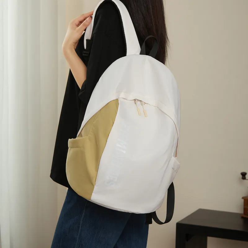 15 MINS Fabric Backpack Regular Unisex Midnight Black/Ecru-7