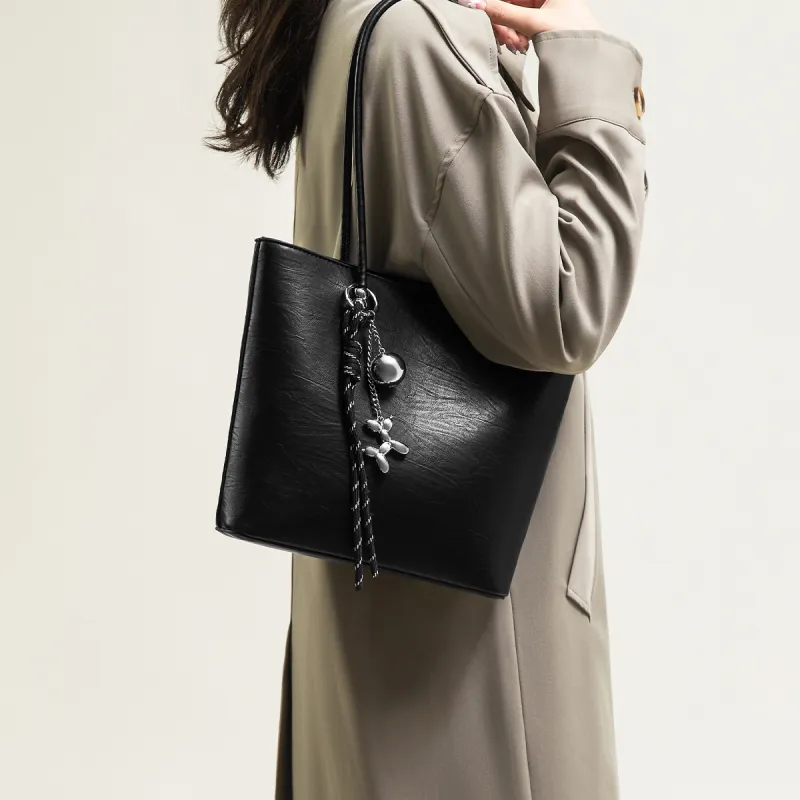 15 MINS Synthetic Leather Shoulder Bag Handbag Regular Women's Coffee/Black-6