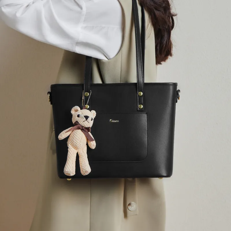 15 MINS Split Cow Leather Shopping Bag, Tote, Portable, Crossbody Bag, Shoulder Bag Tubas Women's-1