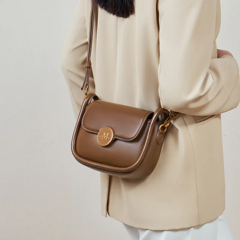 15 MINS Synthetic Leather Crossbody Bag Regular Women's Ecru & Brown/Midnight Black/Caramel Brown-13