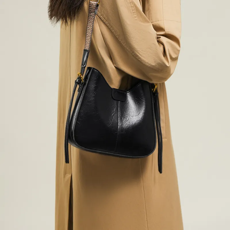 15 MINS Synthetic Leather Shoulder Bag Crossbody Bag Saddle Bag Regular Women's Coffee/Brown/Black-11