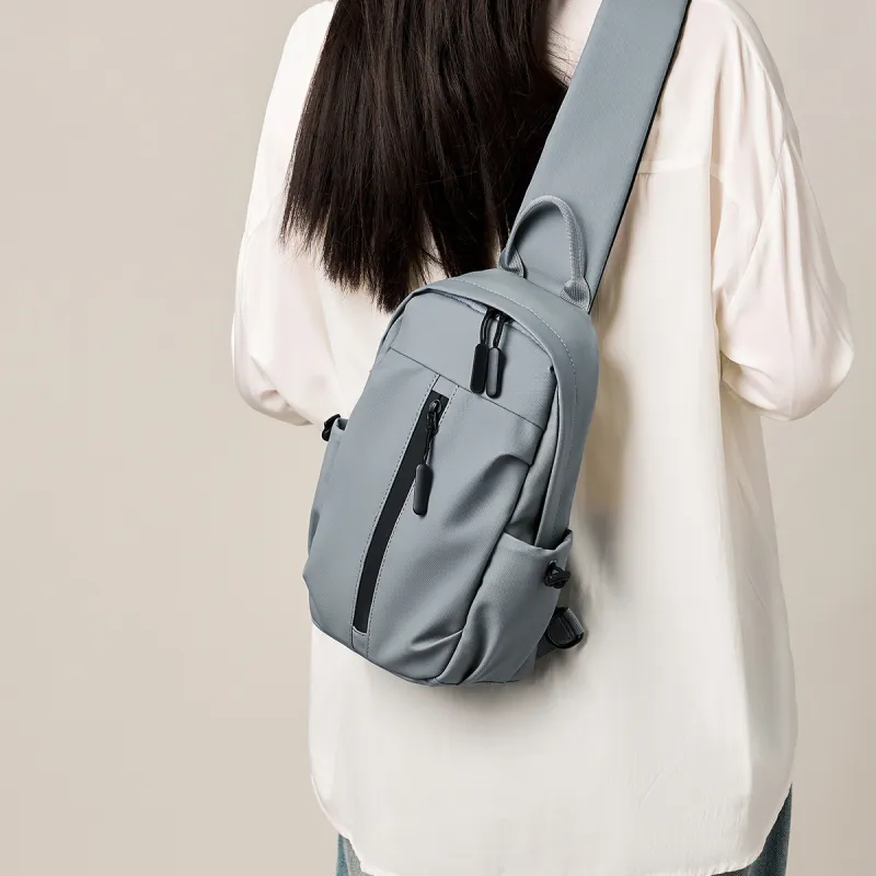 15 MINS Synthetic Leather Sling Bag, Crossbody Bag Large Size Unisex Multicolor-1