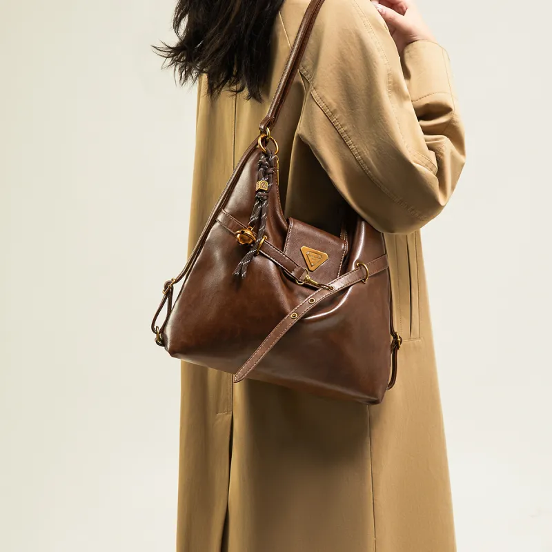 15 MINS Synthetic Leather Backpacks Totes Shoulder Bags Regular Women's Multicolor-3