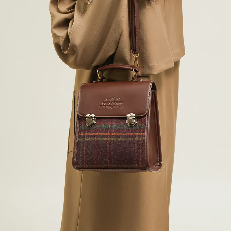 15 MINS Fabric Backpack Regular Women's Khaki/Brown-6