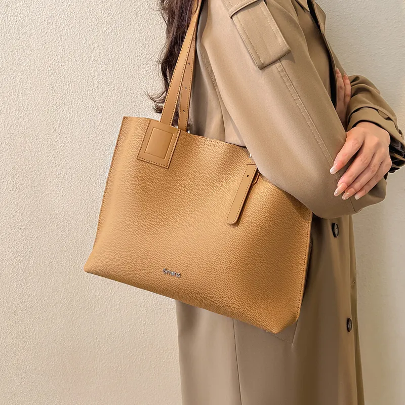15 MINS Shoulder Bags Cream Apricot & Coffee-3