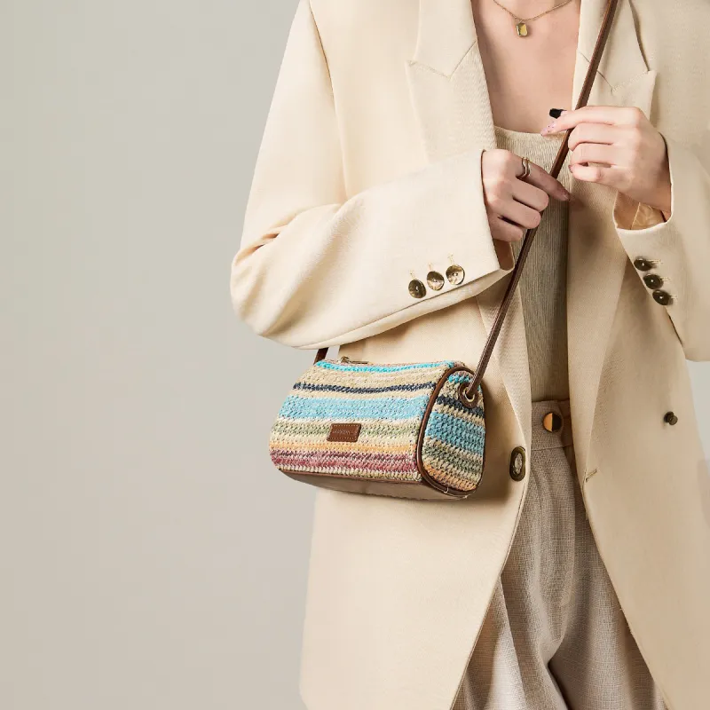15 MINS Synthetic Leather Crossbody Bag, Shoulder Bag Regular Women's Rainbow-1