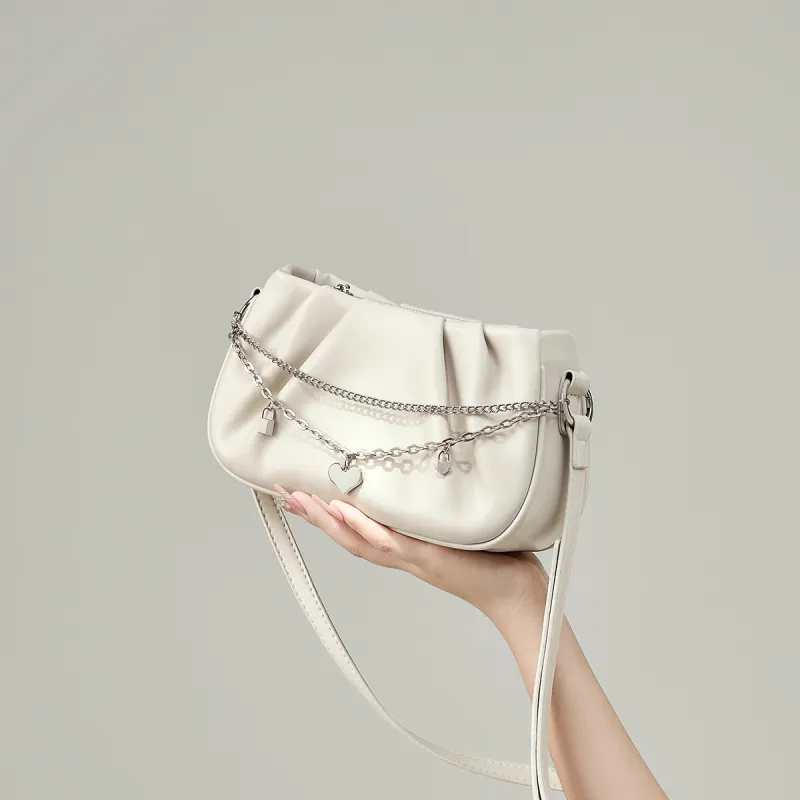 15 MINS Synthetic Leather Crossbody Bag, Shoulder Bag Regular Women's Black/Light Khaki-6